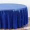 ROYAL BLUE Sequined 120" ROUND TABLECLOTH Designer Wedding Party Catering Linens